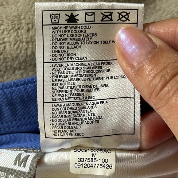 NIKE Fit Dry Pleated Tennis Skort Size  M White Periwinkle Golf Activewear - Picture 7 of 9